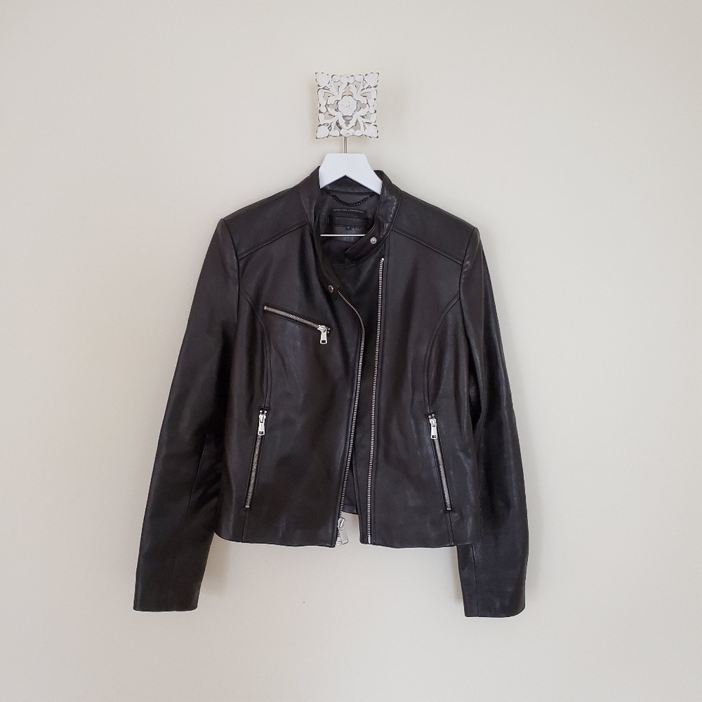 Andrew Marc  Richard Chai Full Zip Leather jacket